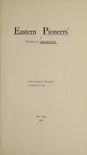 Eastern pioneers