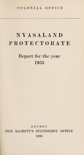 Annual report on Nyasaland
