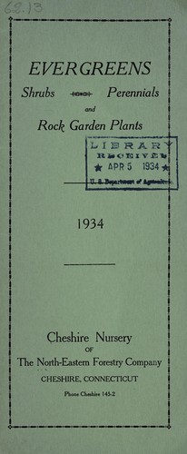Evergreens, perennials and rock garden plants, 1934