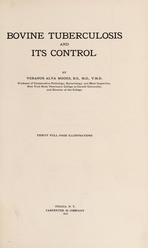 Bovine tuberculosis and its control