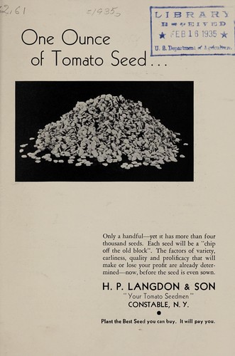 One ounce of tomato seed