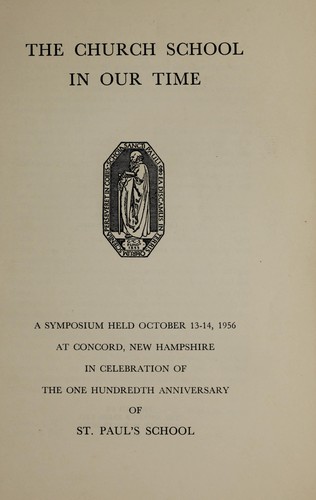 The church school in our time
