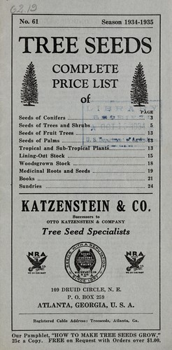 Tree seeds