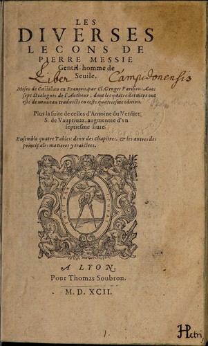 Les diverses lecʹons de Pierre Messie