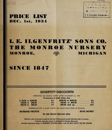 Price list