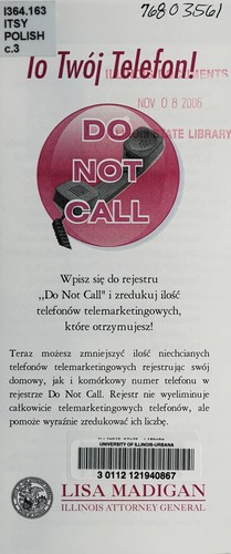 To twój telefon! DO NOT CALL