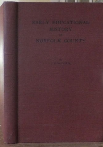 Early educational history of Norfolk County