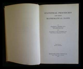 Statistical Procedures and their Mathematical Bases