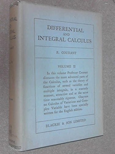 Differential and Integral Calculus (2 Volumes)