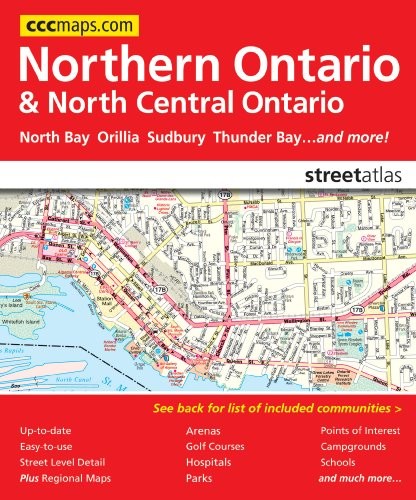 Northern Ontario and North Central Ontario Street Atlas