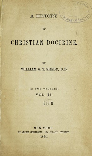 A history of Christian doctrine