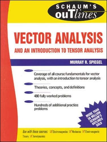Schaum's outline of theory and problems of vector analysis