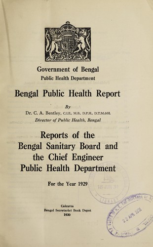 Bengal public health report