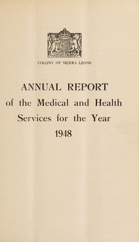 Annual report on the medical services