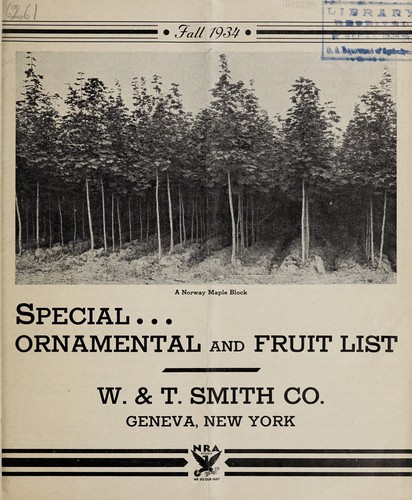 Special ornamental and fruit list