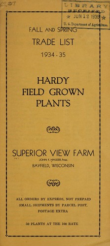 Hardy field grown plants