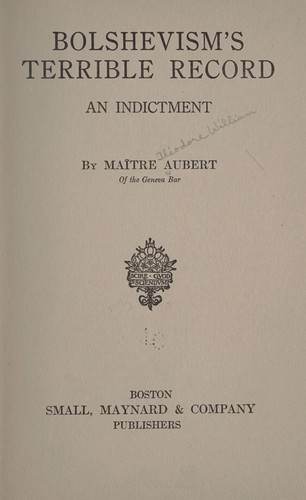 Bolshevism's terrible record