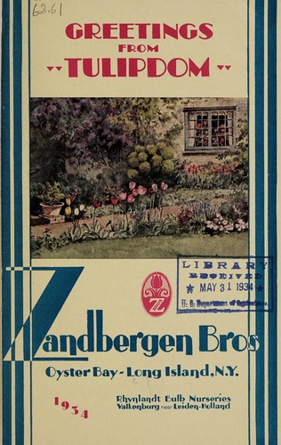 Greetings from "Tulipdom", 1934