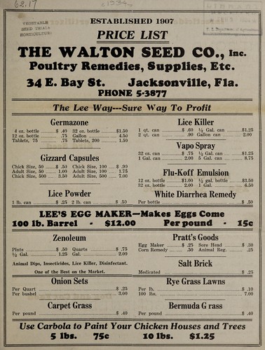 Price list