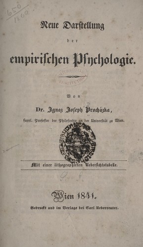 Neue darstellung der empirischen psychologie