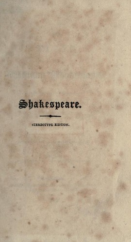 Plays (King John / Macbeth / Winter's Tale)