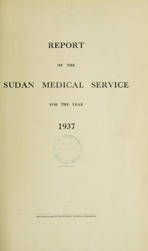 Report of the Sudan Medical Service