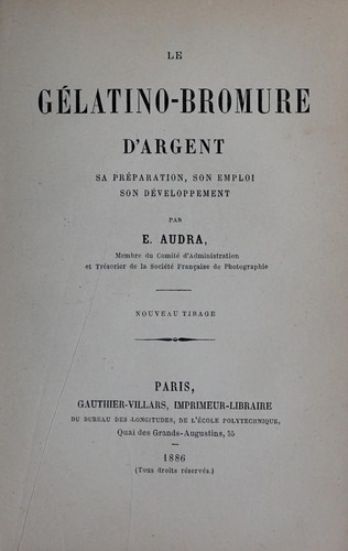 Le gélatino-bromure d'argent