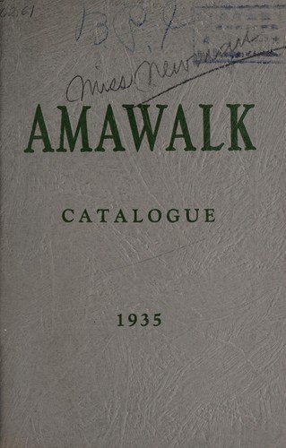 Amawalk catalogue, 1935