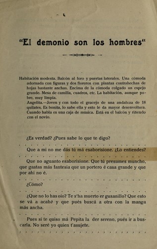 "El demonio son los hombres"