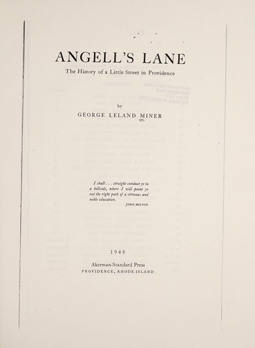 Angell's Lane