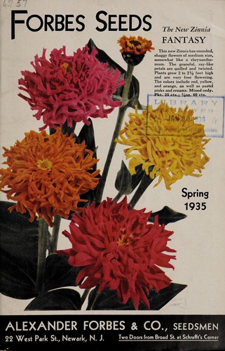 Forbes seeds, spring 1935