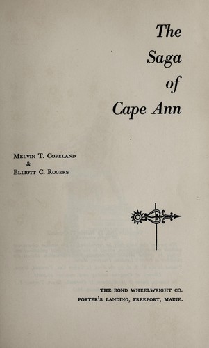 The saga of Cape Ann