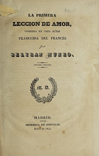 La primera leccion de amor