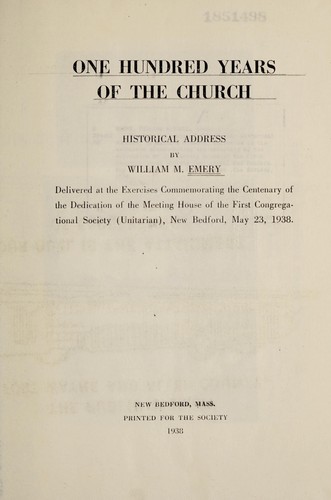 One hundred years of the church