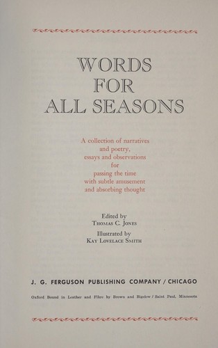 Words for all seasons