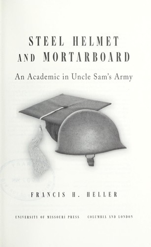 Steel helmet and mortarboard