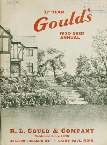 Gould's 1935 seed annual, 37th year
