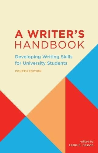 A Writer's Handbook - Fourth Edition