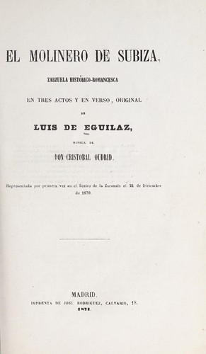 El molinero de Subiza
