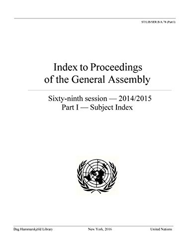Index To Proceedings Of The General Assembly : 2014/2015