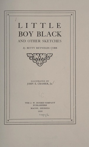 Little Boy Black