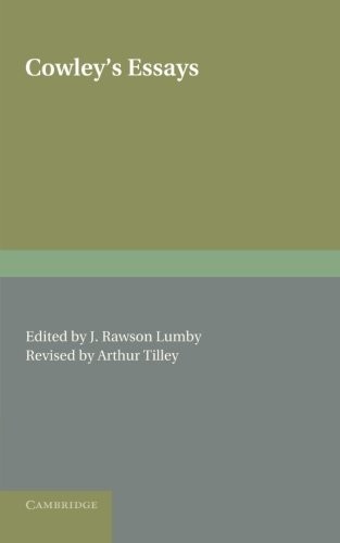 Cowley's Essays
