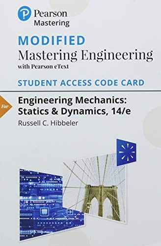 Modified MasteringEngineering with Pearson eText -- Standalone Access Card -- for Engineering Mechanics