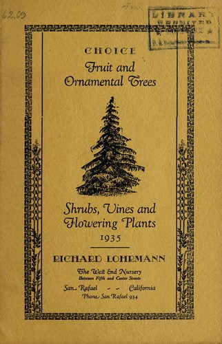 Choice fruit and ornamental trees, shrubs, vines and flowering plants, 1935