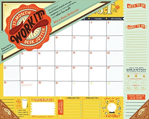 Work It! 17-Month Desk Jotter 2016