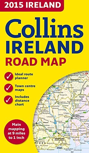 2015 Collins Ireland Road Map