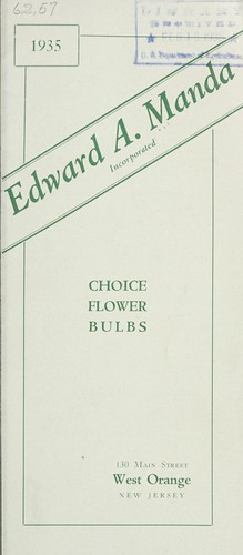 Choice flower bulbs, 1935