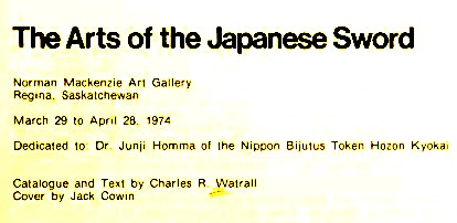 The arts of the Japanese sword