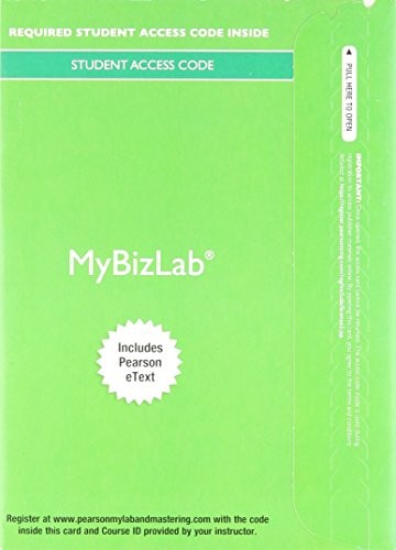 2014 MyLab Intro to Business with Pearson eText -- Access Card -- for Business