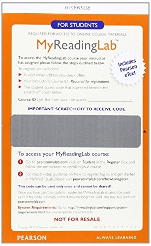 MyLab Reading with Pearson eText -- Glue in Access Card